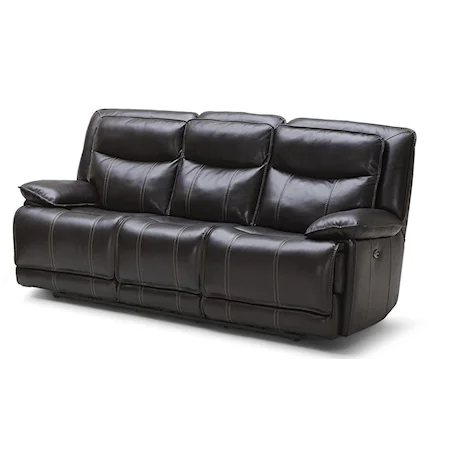 Casual Reclining Sofa w/ Two Recliners